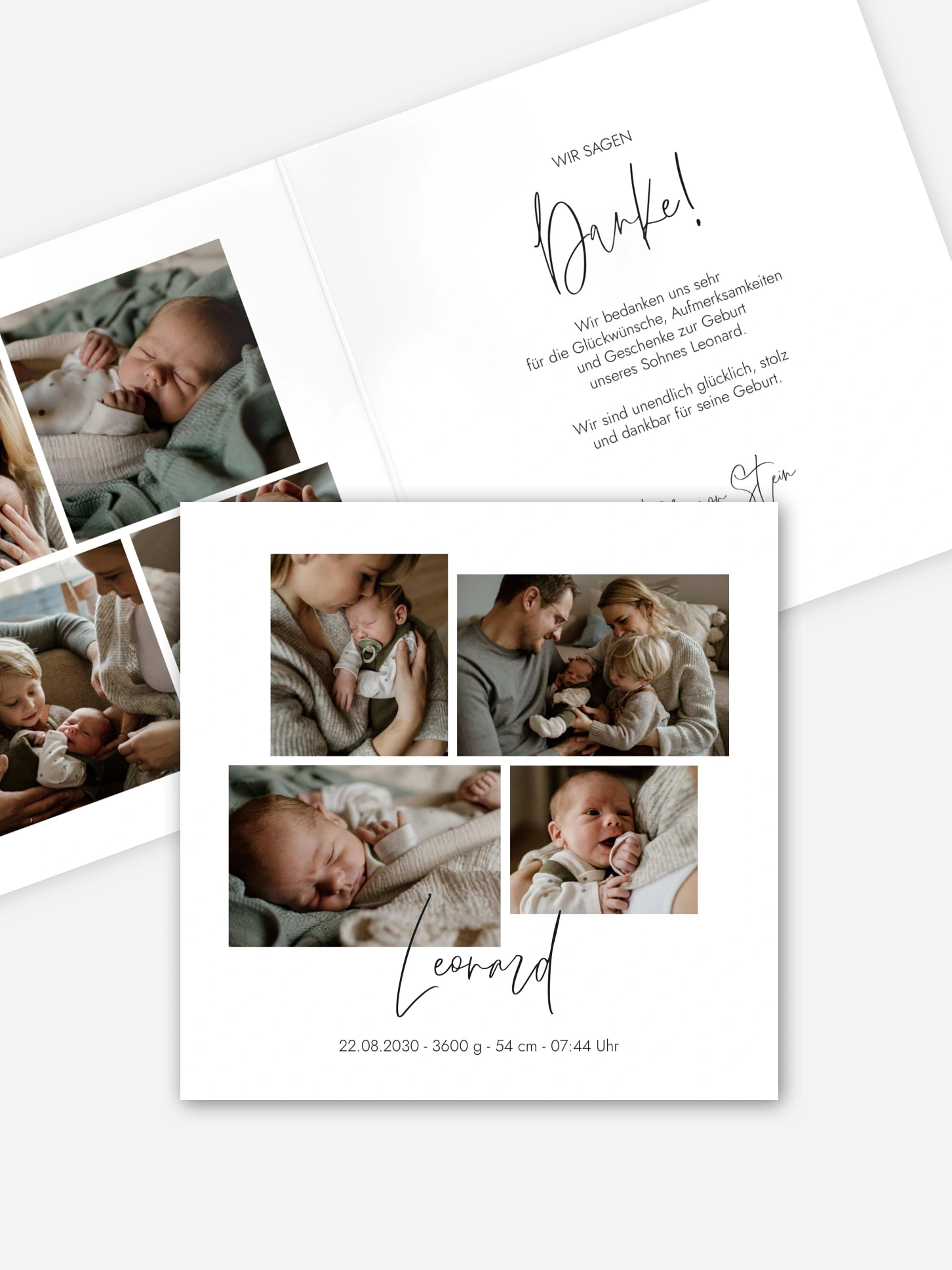 Geburtskarte Baby Picture