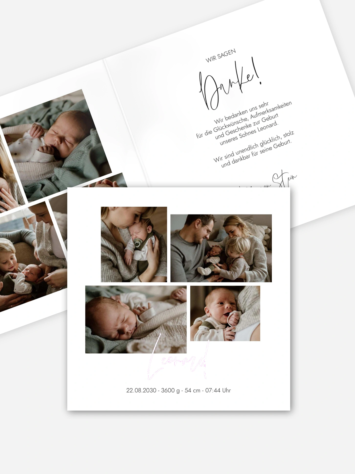 Geburtskarte Baby Picture