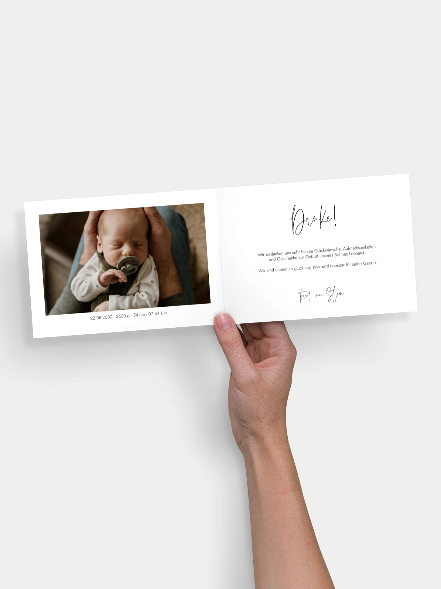 Geburtskarte Baby Picture