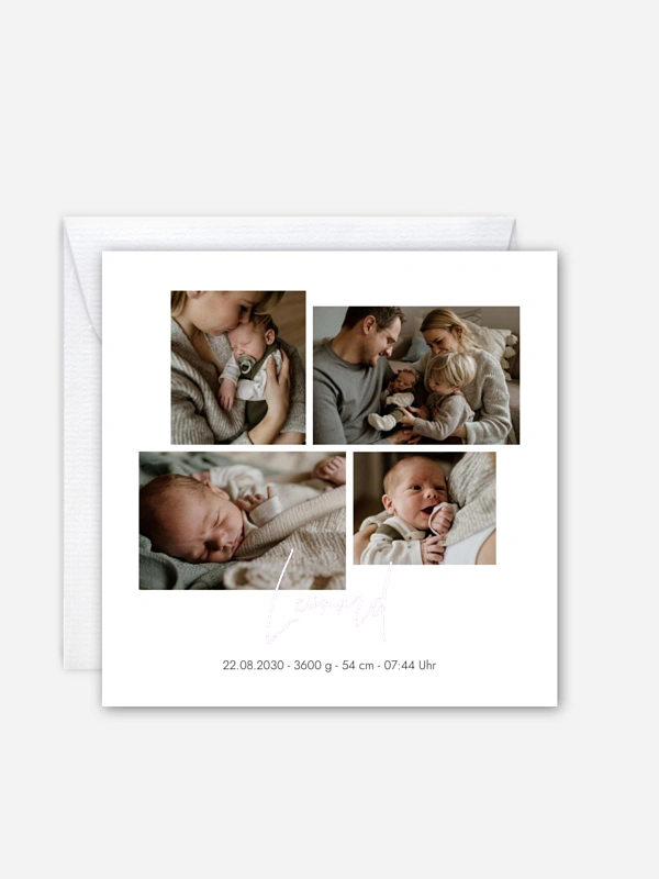 Geburtskarte Baby Picture