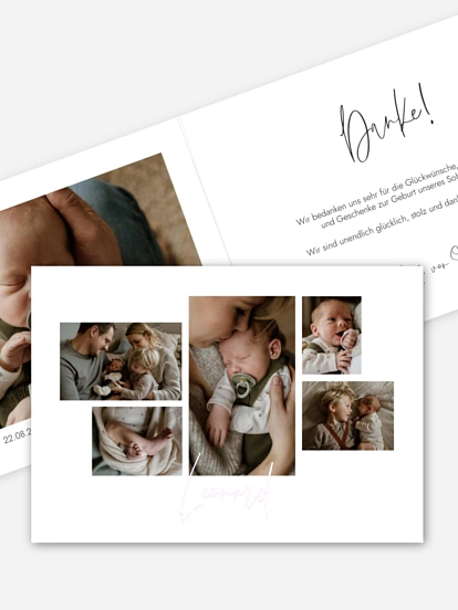 Geburtskarte Baby Picture