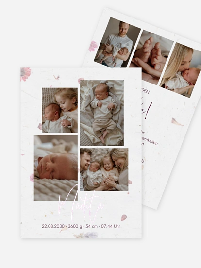 Geburtskarte Baby Picture