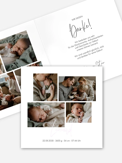 Geburtskarte Baby Picture