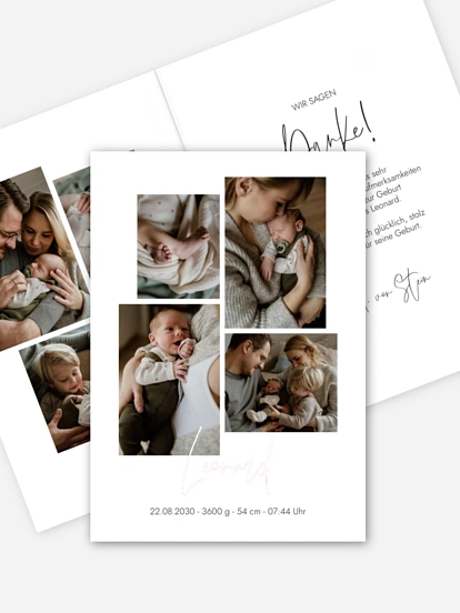 Geburtskarte Baby Picture