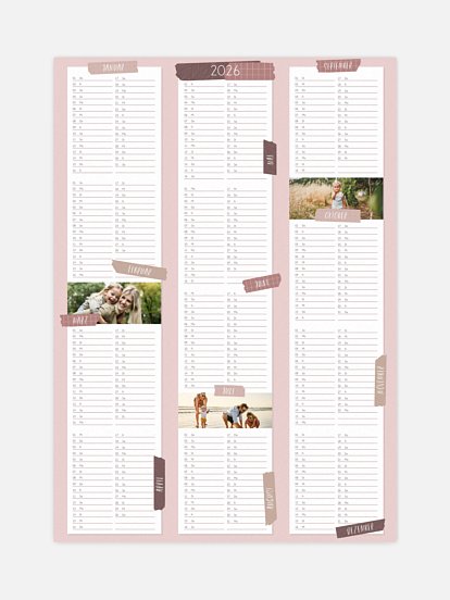 Jahresplaner Washi Tape