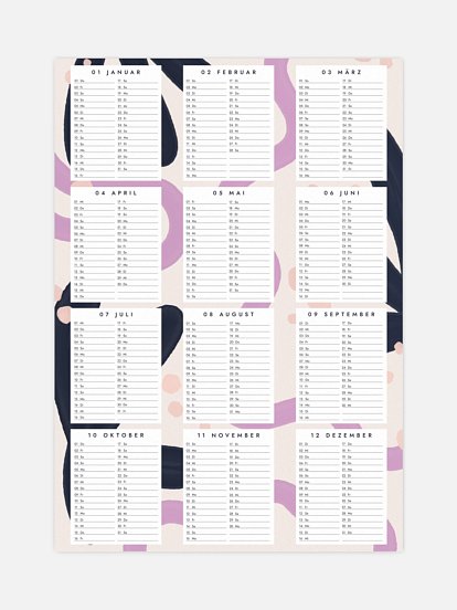 Jahresplaner Colourful Year