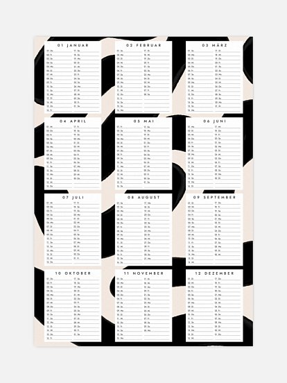 Jahresplaner Colourful Year