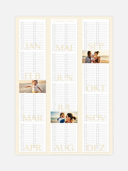 Jahresplaner Durchgeplant