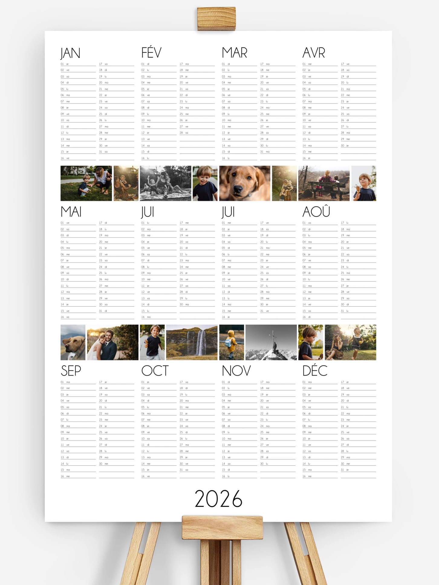 Affiche Calendrier New Adventures
