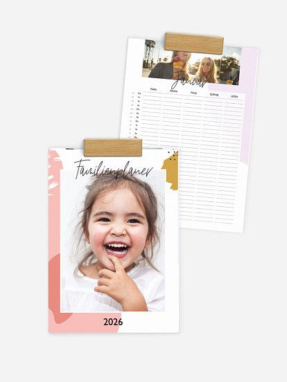 Familienkalender Farbklecks