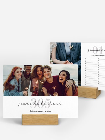 Calendrier D Anniversaire A Personnaliser Avec Vos Photos