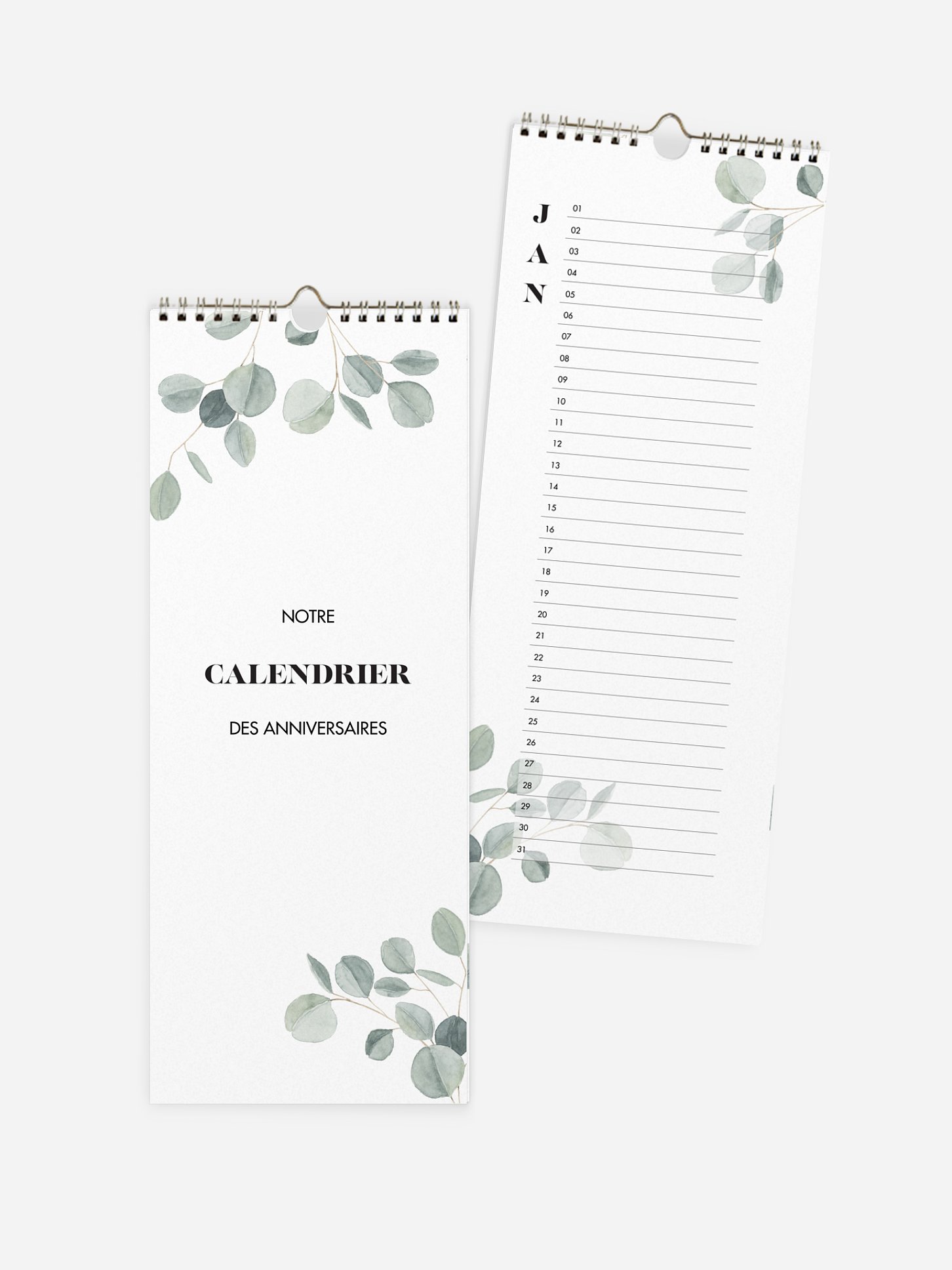 Calendrier anniversaire Jolis moments sans photo