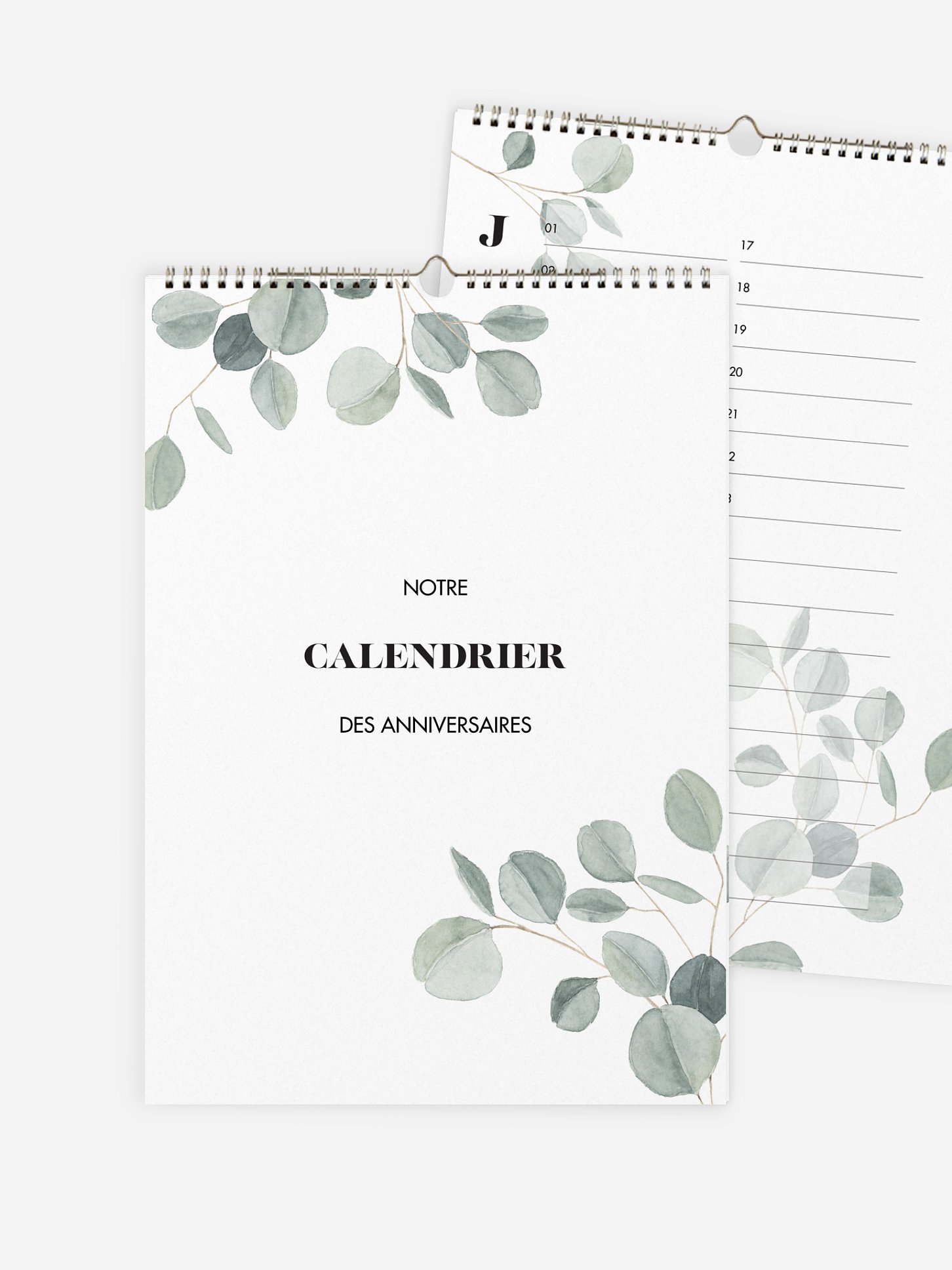 Calendrier anniversaire Jolis moments sans photo
