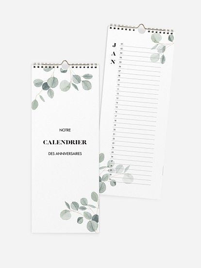 Calendrier anniversaire Jolis moments sans photo