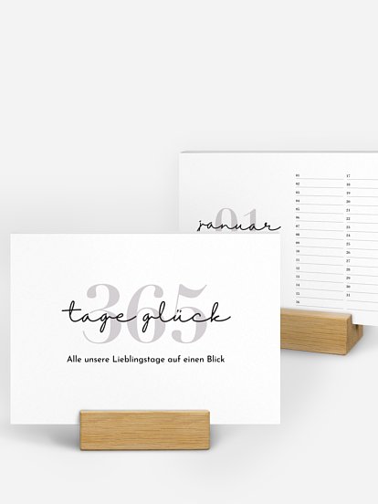 Geburtstagskalender Dream Big ohne Foto