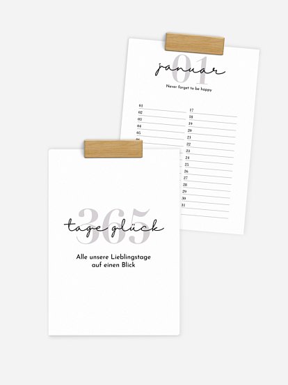 Geburtstagskalender Dream Big ohne Foto