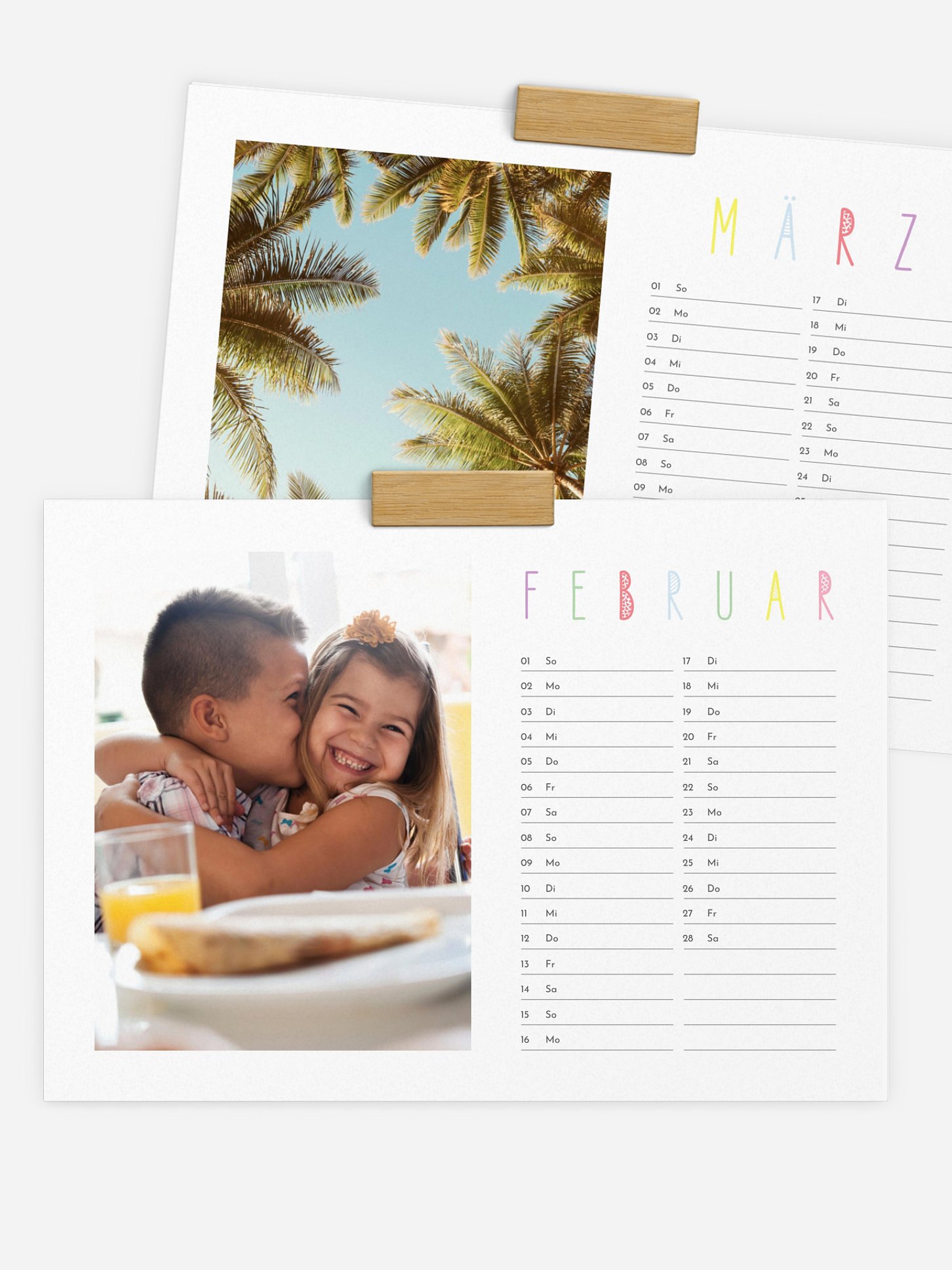 Wandkalender Colorful