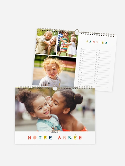Calendrier mural Tout en couleur