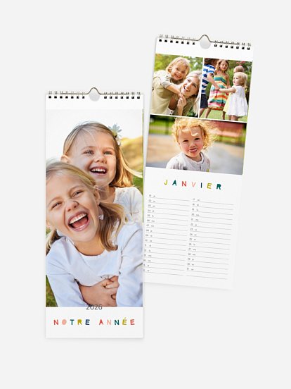 Calendrier mural Tout en couleur