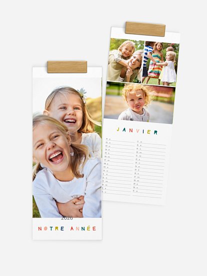 Calendrier mural Tout en couleur