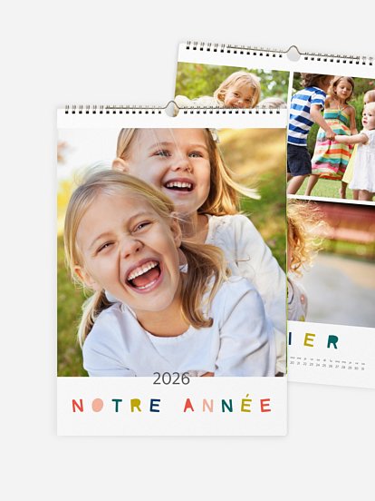 Calendrier mural Tout en couleur