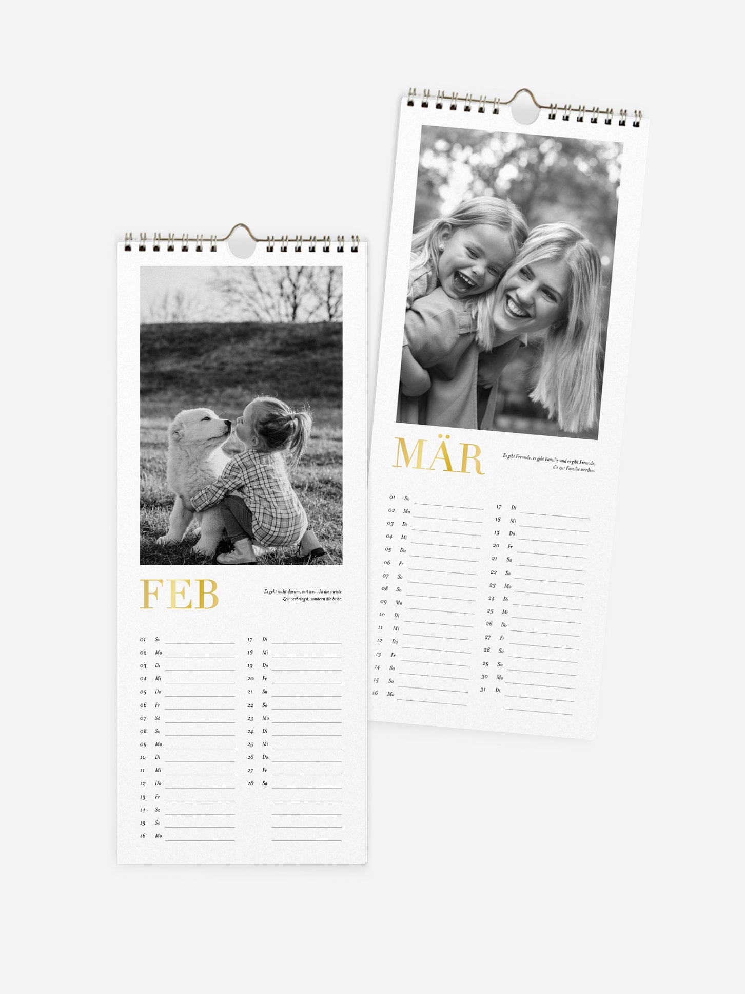 Wandkalender Colourless