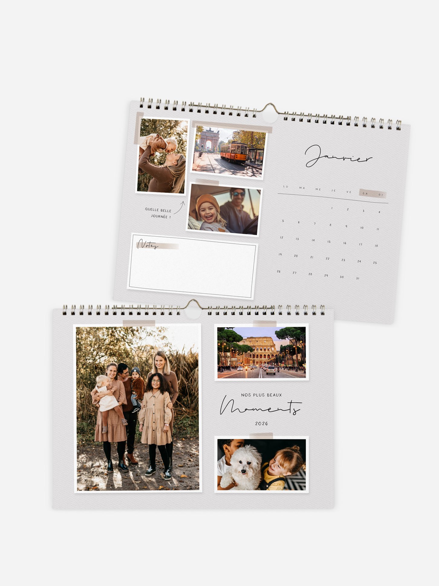 Calendrier mural Scrapbook Look