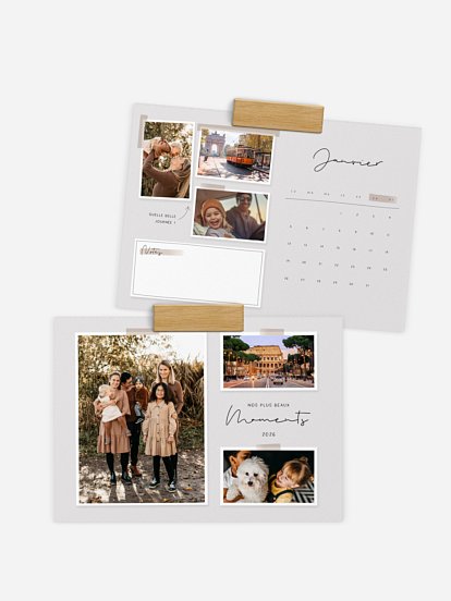 Calendrier mural Scrapbook Look