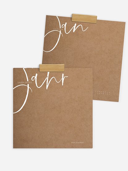 Wandkalender Big Letters