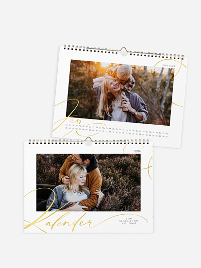 Wandkalender Letter Art