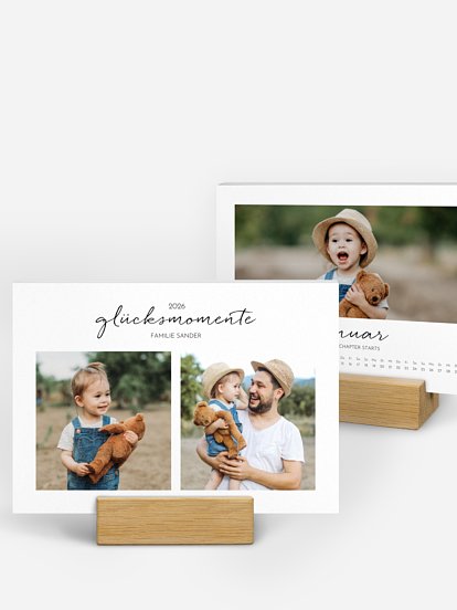 Tischkalender Momente voll Glück
