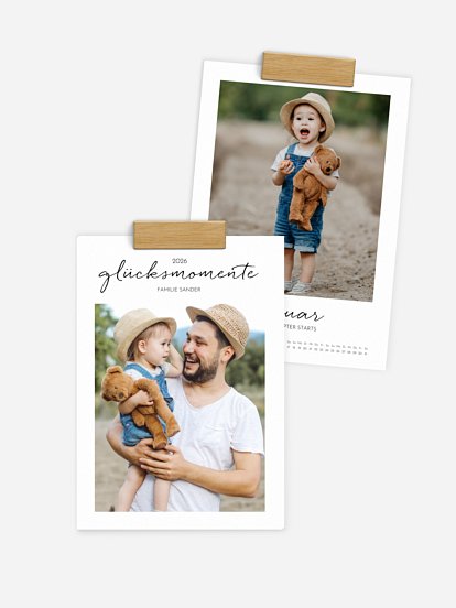 Wandkalender Momente voll Glück