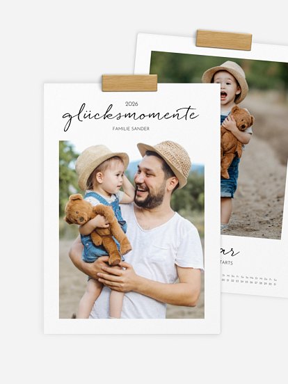 Wandkalender Momente voll Glück