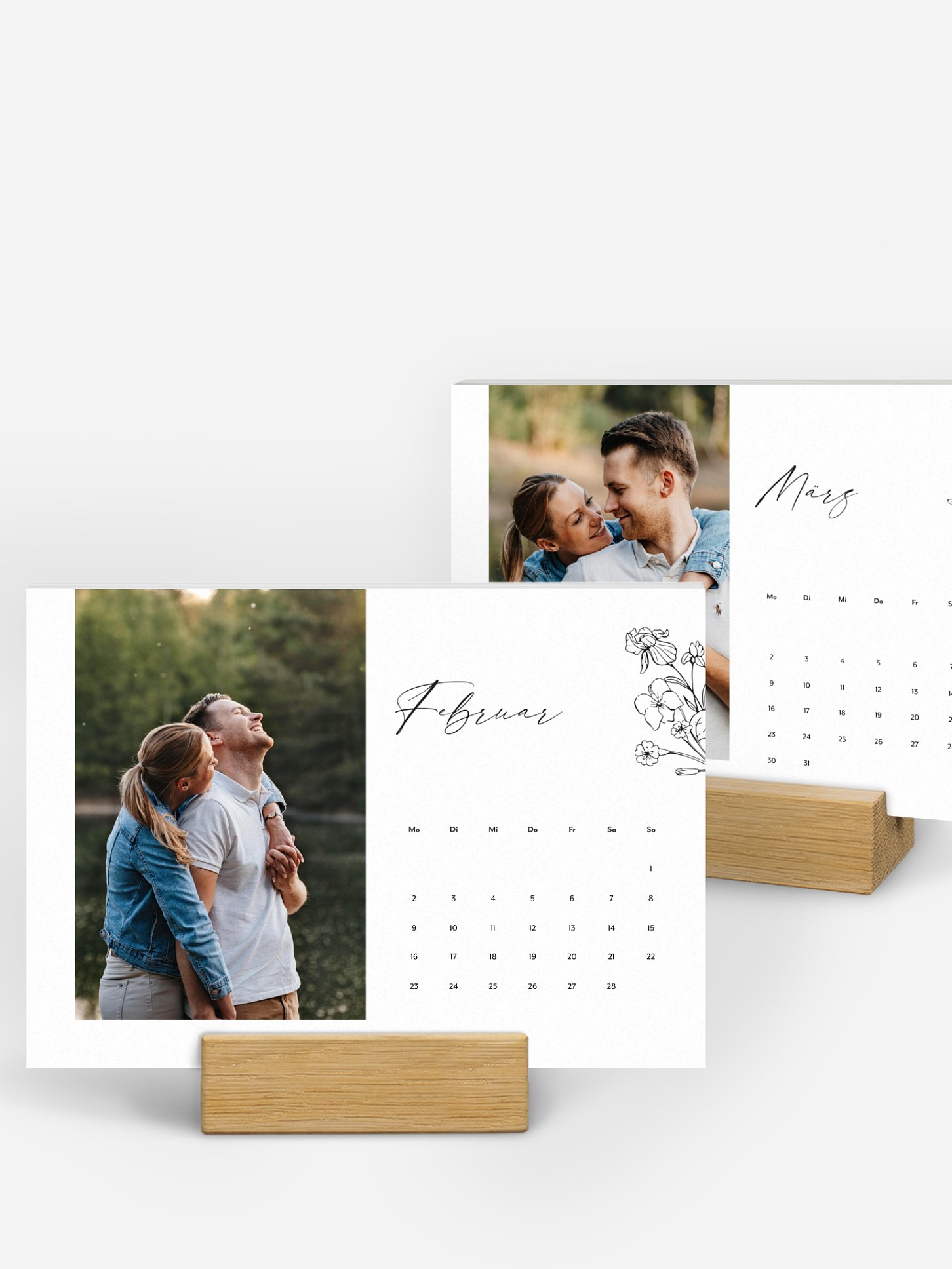 Tischkalender Monatsblumen