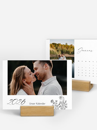 Tischkalender Monatsblumen