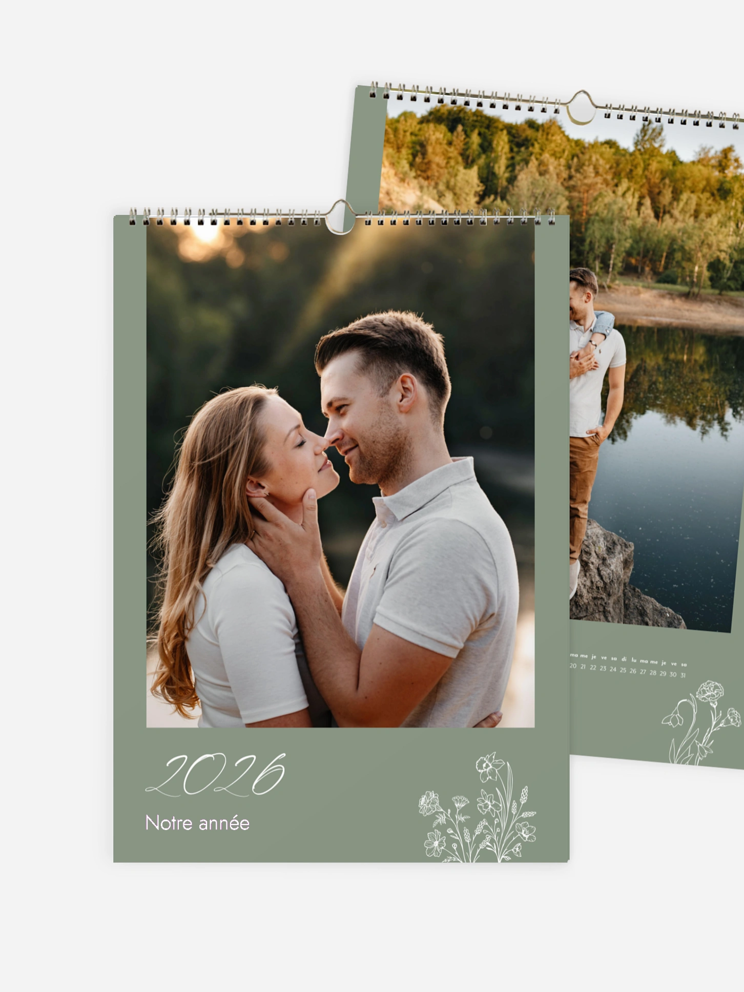 Calendrier mural Fleurs du Mois