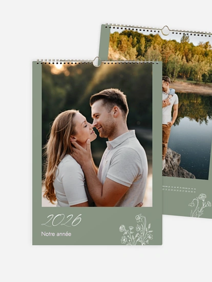 Calendrier mural Fleurs du Mois