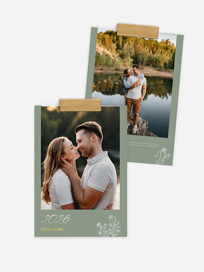 Calendrier mural Fleurs du Mois