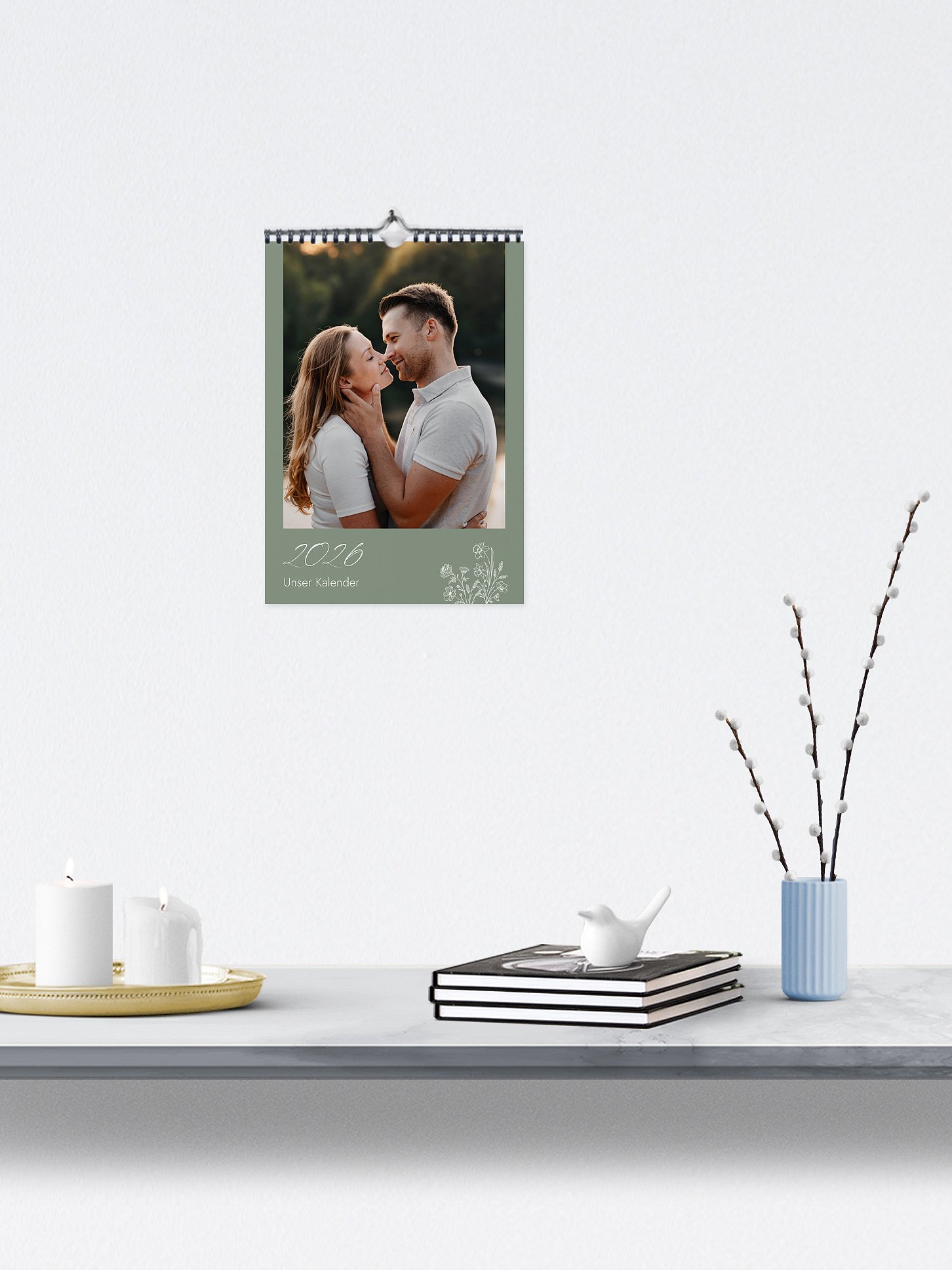Wandkalender Monatsblumen
