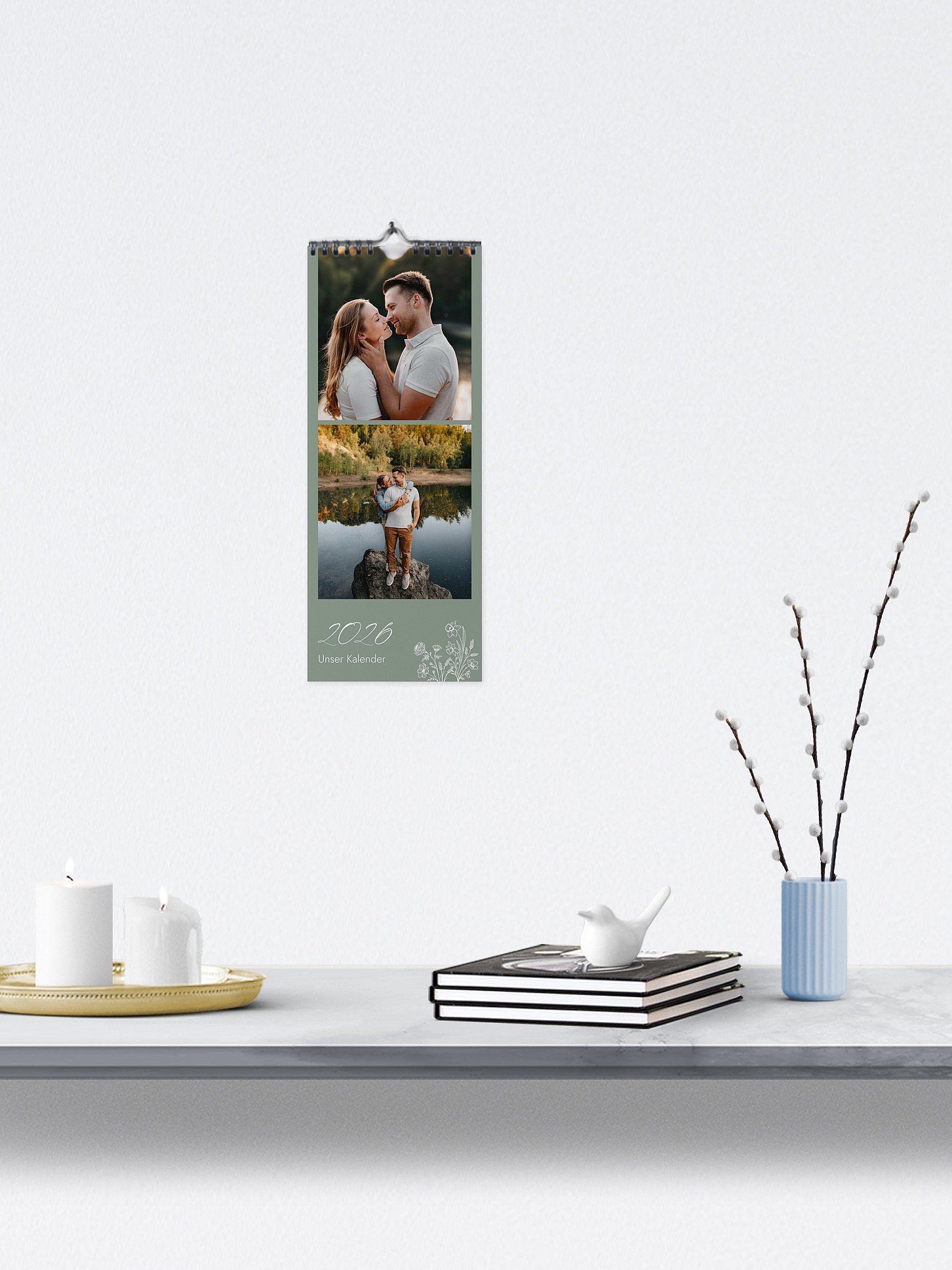 Wandkalender Monatsblumen