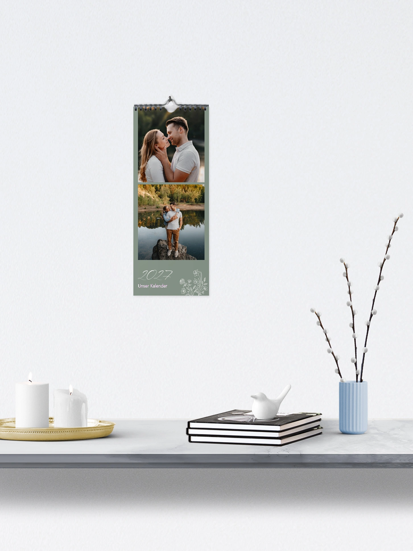 Wandkalender Monatsblumen