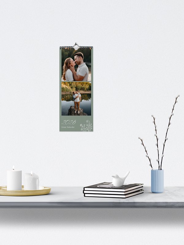 Wandkalender Monatsblumen