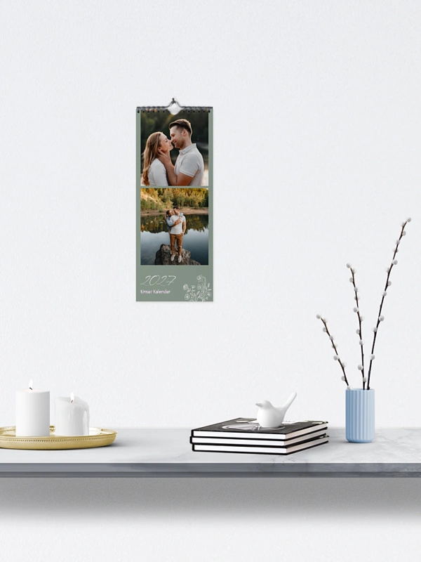 Wandkalender Monatsblumen