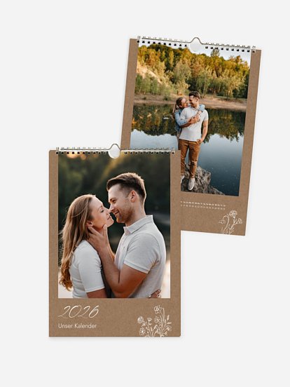 Wandkalender Monatsblumen