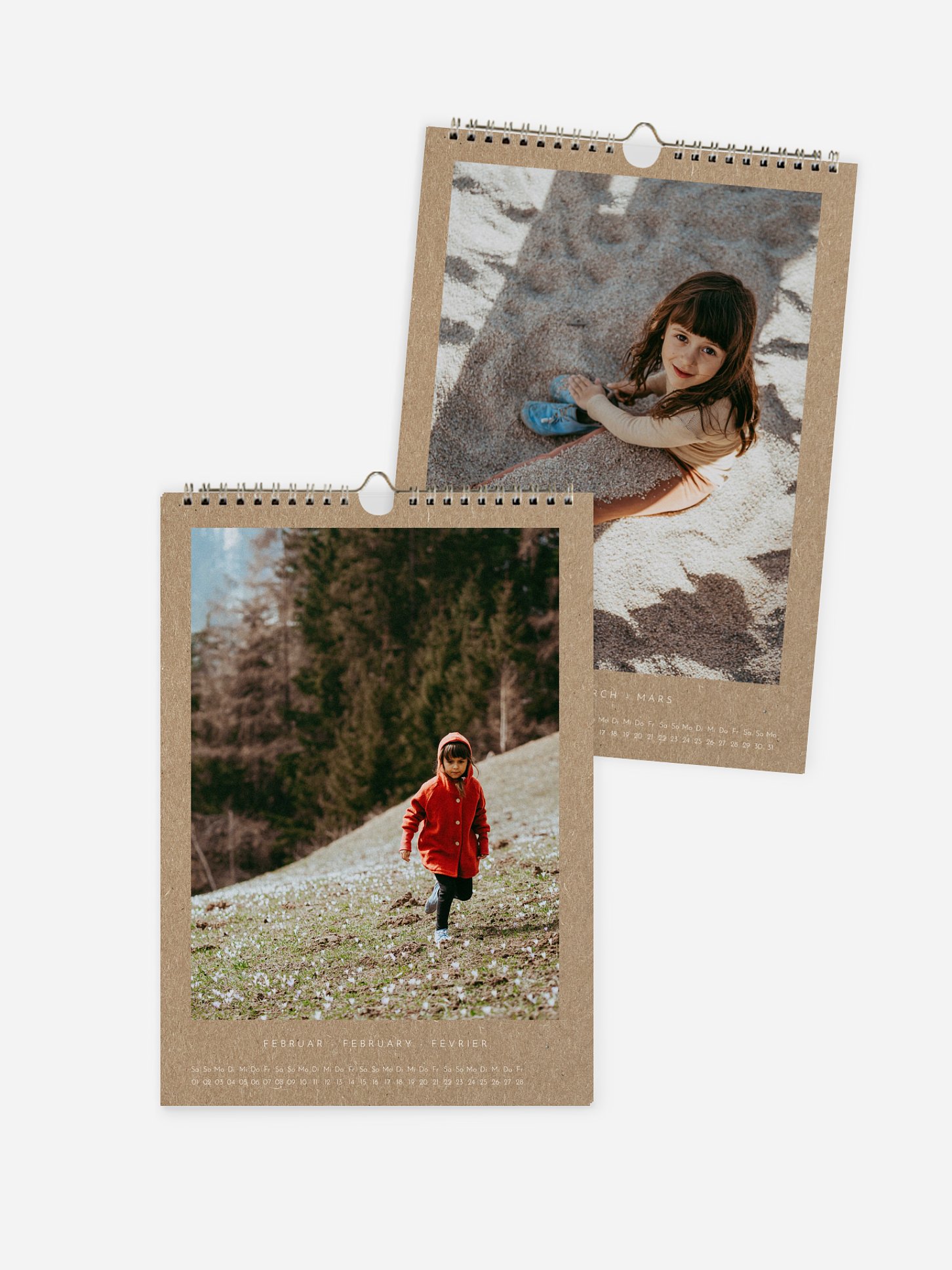 Wandkalender Moments of Love Kraftpapier