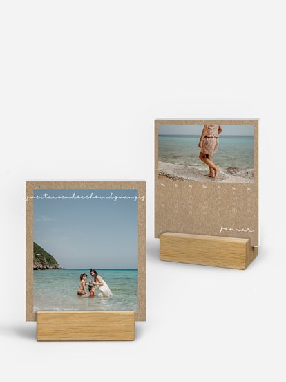 Tischkalender Lichtjahr Kraftpapier