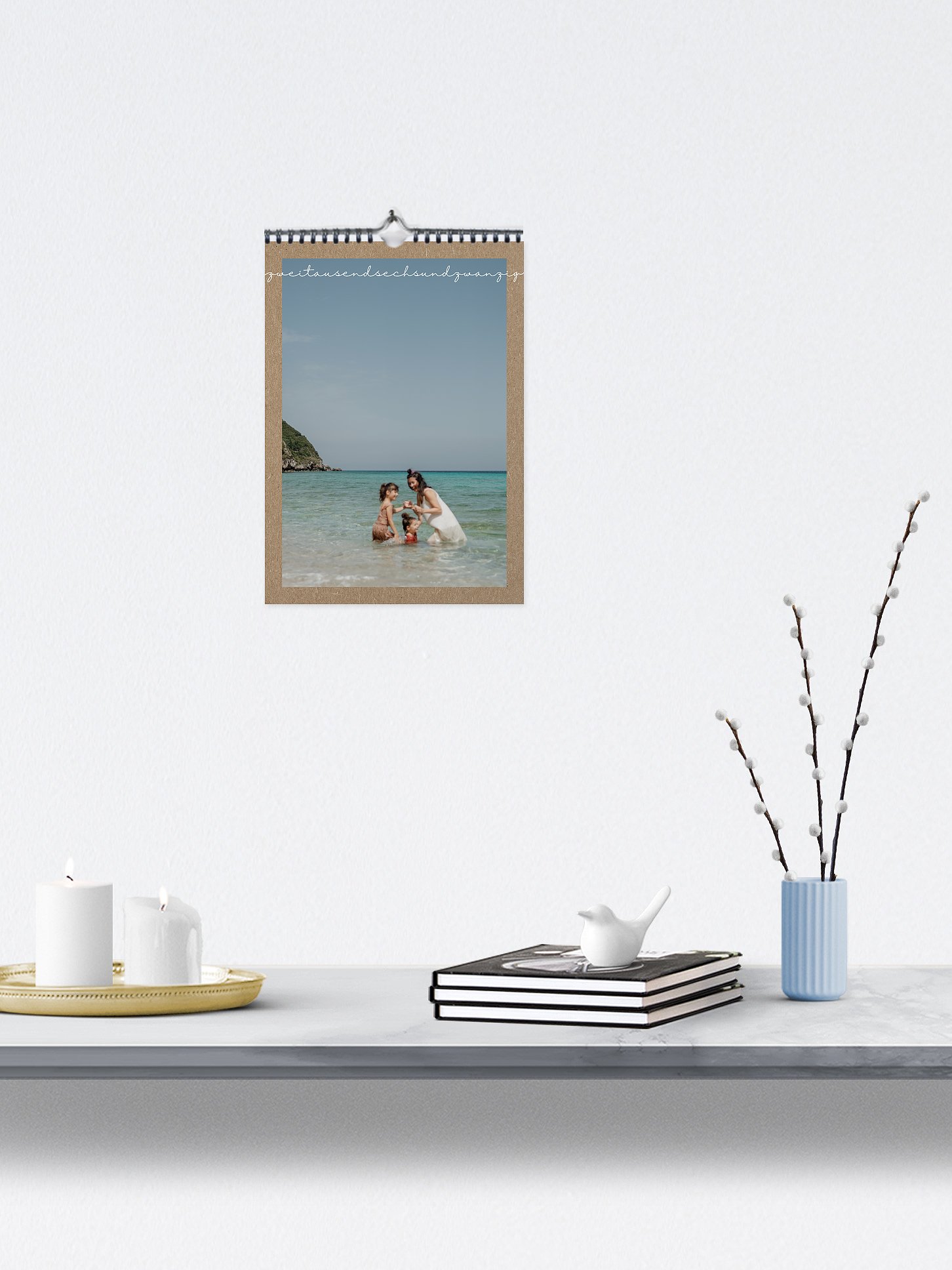 Wandkalender Lichtjahr Kraftpapier