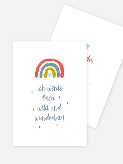 Schwangerschaftskarten Over the Rainbow