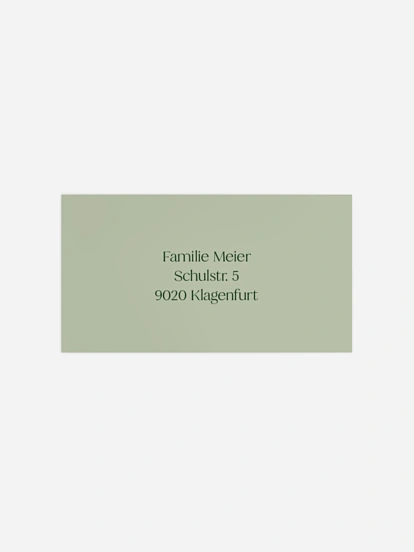 Empfängeraufkleber Trauer Sanfte Landschaften