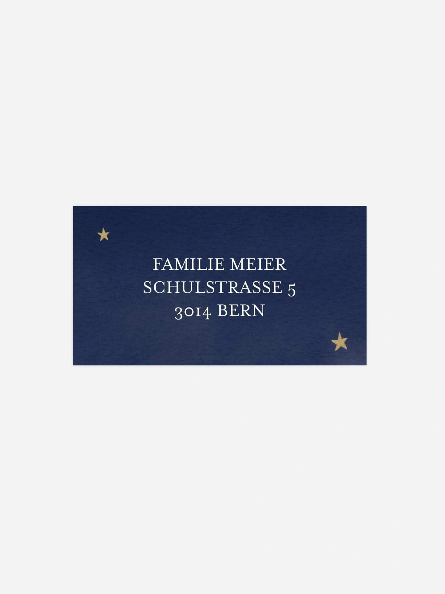 Empfängeraufkleber Trauer Unser kleiner Stern